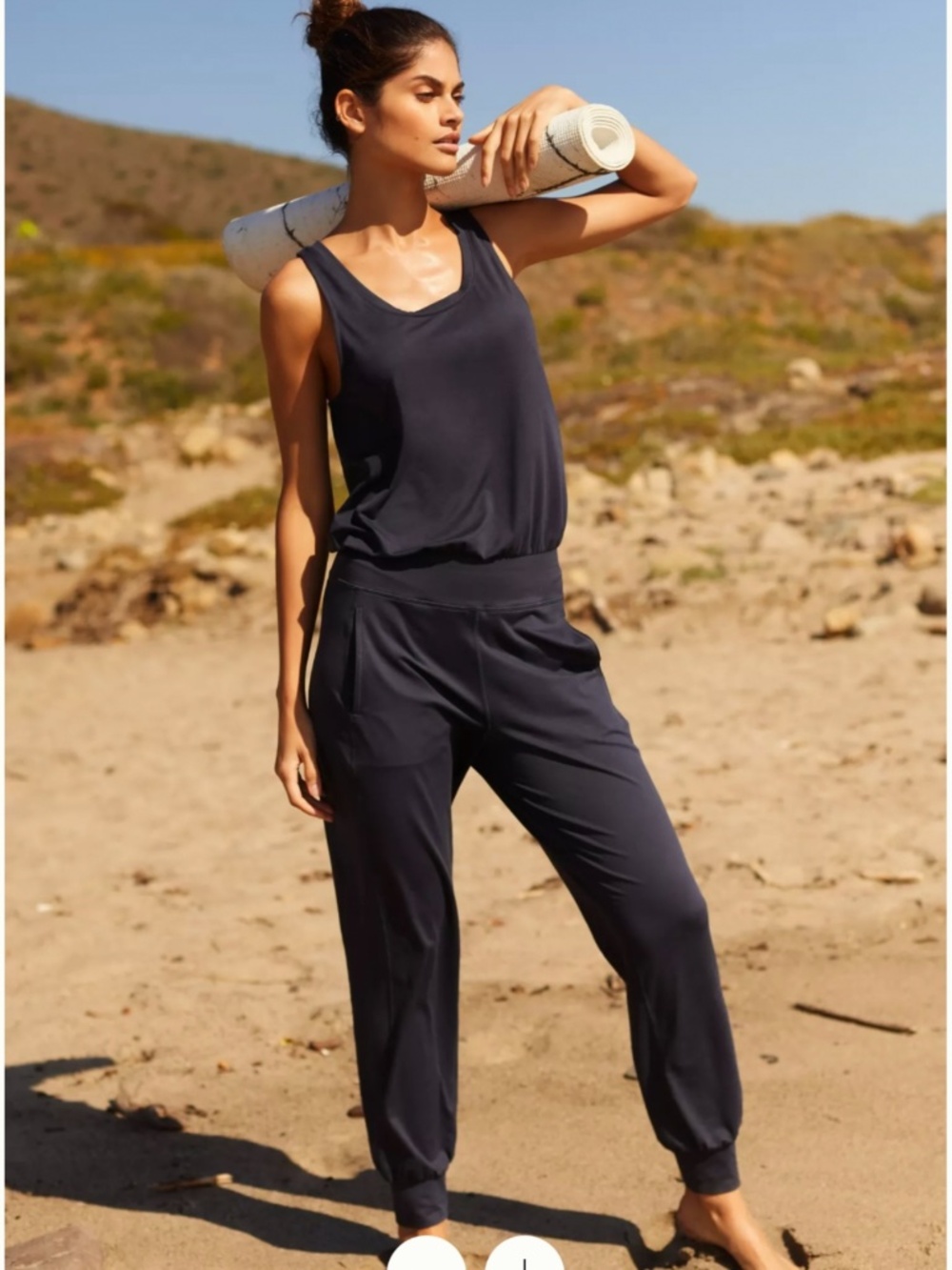 Sweaty Betty Gary Jumpsuit Gray SZ Xl